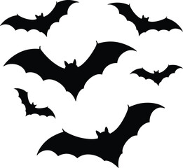 Naklejka premium vector bats silhouettes
