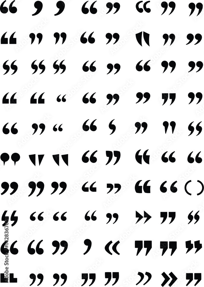Poster explore various quotation mark styles and usage guide for designers and writers punctuation symbols 