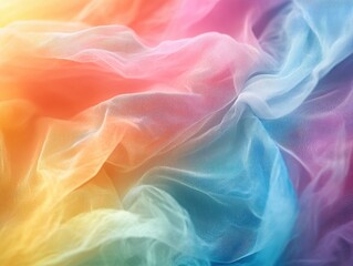 Fototapeta premium Color flare blooms gently on a dreamy threaded background