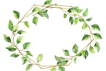 Watercolor Floral Frame