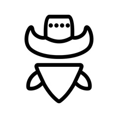 Bandit icon vector image. Suitable for mobile apps, web apps and print media.