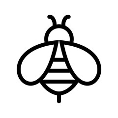 Bee icon vector image. Suitable for mobile apps, web apps and print media.