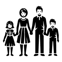 vector illustration of a family