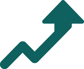 Upward Trending Arrow A Clean Vector Illustration