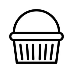 Chocolate Muffin icon vector image. Suitable for mobile apps, web apps and print media.