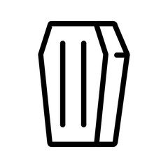 Coffin icon vector image. Suitable for mobile apps, web apps and print media.