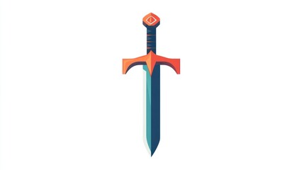 Simple stylized sword graphic