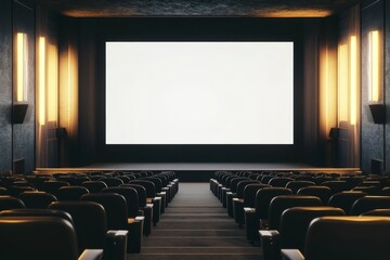 Obraz premium Empty movie theater interior (1)