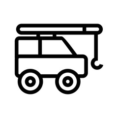 Crane icon vector image. Suitable for mobile apps, web apps and print media.