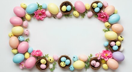 Easter Eggs Nest Spring Decoration Frame