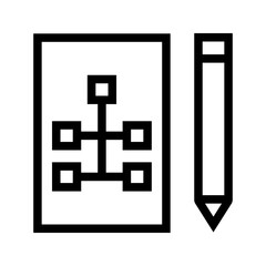 Obraz premium Draw Hierarchy icon vector image. Suitable for mobile apps, web apps and print media.