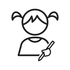 Drawing icon vector image. Suitable for mobile apps, web apps and print media.