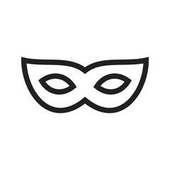 Eye Mask icon vector image. Suitable for mobile apps, web apps and print media.