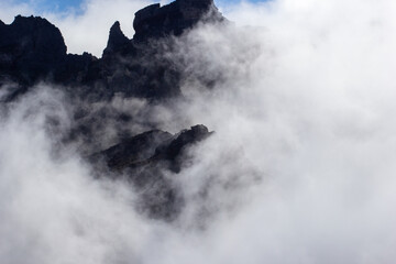 The volcano in Madeira.