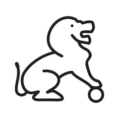 Lion Performing icon vector image. Suitable for mobile apps, web apps and print media.