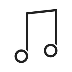 Music icon vector image. Suitable for mobile apps, web apps and print media.