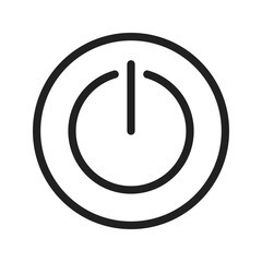 Power Button icon vector image. Suitable for mobile apps, web apps and print media.