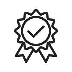 Quality Verified icon vector image. Suitable for mobile apps, web apps and print media.