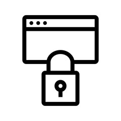 Secure Information icon vector image. Suitable for mobile apps, web apps and print media.