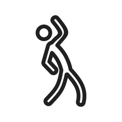 Stretching icon vector image. Suitable for mobile apps, web apps and print media.