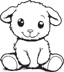 cartoon of a puppy