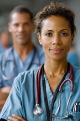 Nurses exude confidence and dedication symbolizing compassion and care in the medical field