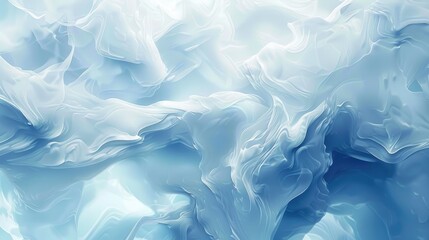 Obraz premium Abstract blue color wave flowing express the energetic ripple. Seamless texture of vividness curve swirling convey sense of harmony and wonderful scene perfect for effect and graphic design. AIG51.