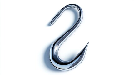 Polished metal S-hook