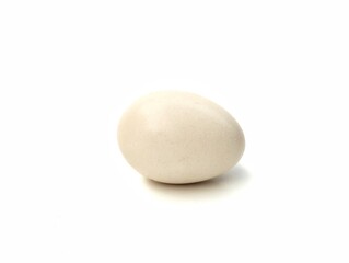 Fresh chicken egg isolated on white background 