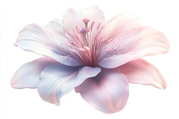 Fototapeta premium Delicate Pastel Lily Bloom