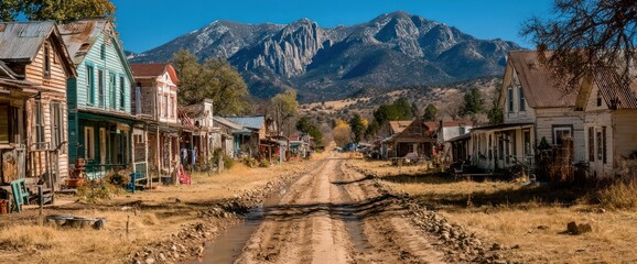 Mountain Village Street Scene