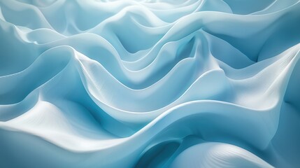 Fototapeta premium Abstract blue color wave flowing express the energetic ripple. Seamless texture of vividness curve swirling convey sense of harmony and wonderful scene perfect for effect and graphic design. AIG51.