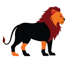  The angry lion silhouette victor illustrator file