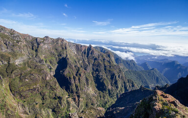 Pico Ruivo Hiking Trail, Madeira, Portugal.