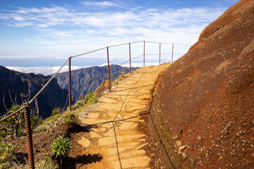 Pico Ruivo Hiking Trail, Madeira, Portugal.