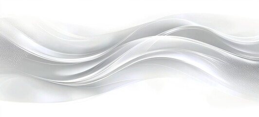 Obraz premium A minimalistic flow curve on a white background reveals a sense of elegance and fluidity.