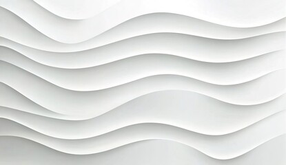 Obraz premium White wavy pattern, creating a smooth flow of visual effects.