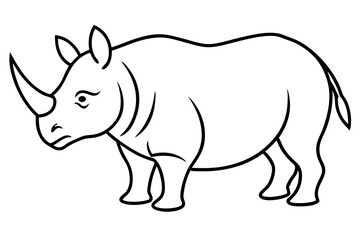 Geometric Rhino Outline