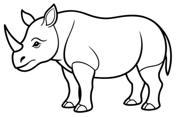 Geometric Rhino Outline