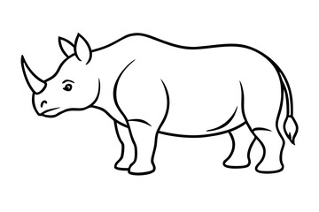 Geometric Rhino Outline