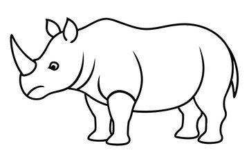 Geometric Rhino Outline