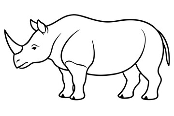 Geometric Rhino Outline