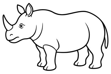 Geometric Rhino Outline