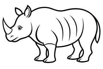 Geometric Rhino Outline