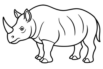 Geometric Rhino Outline
