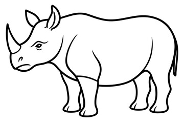 Geometric Rhino Outline