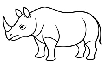 Geometric Rhino Outline