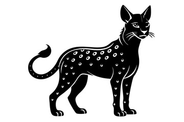 serval sihouette black vector