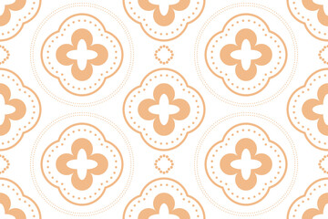 vector seamless pattern with flowers