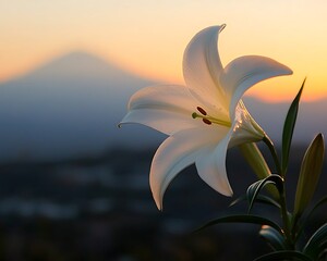 Lily at Sunset, Mountain View